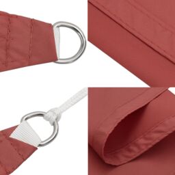 Berkfield Home Sunshade Sail Oxford Fabric Square 3x3 m Terracotta in Brown - thumbnail 5