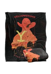 Yellowstone Wear The Brand Silky Touch Super Soft Throw Blanket 152 X 127 cm in White - thumbnail 2