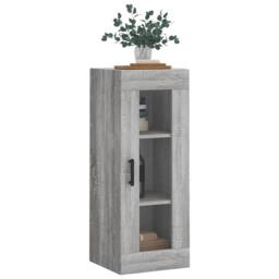 Berkfield Home Wall Mounted Cabinet Grey Sonoma 34.5x34x90 cm - thumbnail 4