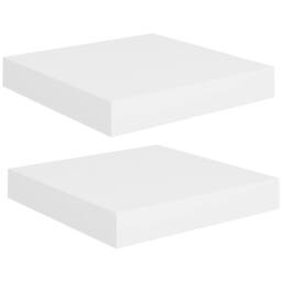 Berkfield Home Durable Floating Wall Shelves 2 pcs White 23x23.5x3.8 cm MDF - thumbnail 3