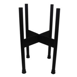 Leaf Metal Planter Stand Gold Black Metal Plant Pot 38.5cm x 18cm Design UK Botanik - Size: 38.5 cm x 18 cm - thumbnail 3