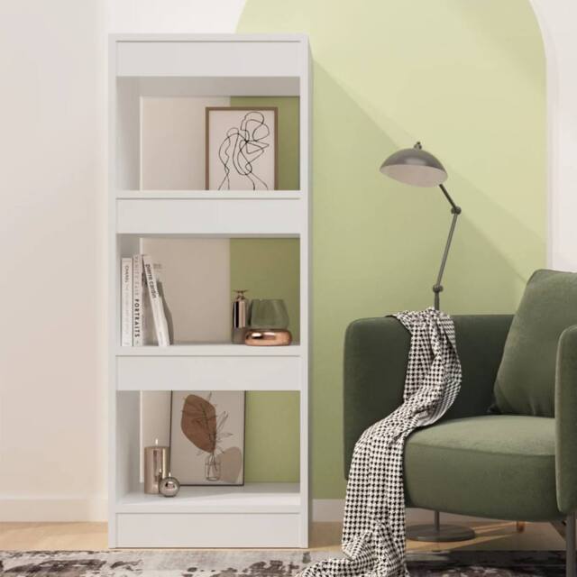 Berkfield Home Classic Book Cabinet/Room Divider White 40x30x103 cm Engineered Wood - Size: 40 x 30 x 103 cm - image 1
