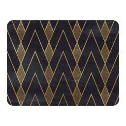Benjamin Tate Design Gold Geometreic Lines Blanket in Natural - Size: 120 cm x 150 cm - thumbnail 1