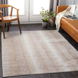 Livabliss Roma-Animal Skin Tan Grey Ivory Living Dining Bedroom Rug - Size: 120 cm x 170 cm - thumbnail 1