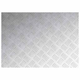 Berkfield Home Aluminum Checker Plates 2 pcs Anti-Slip 70x50 cm in Silver - Size: Medium - thumbnail 5