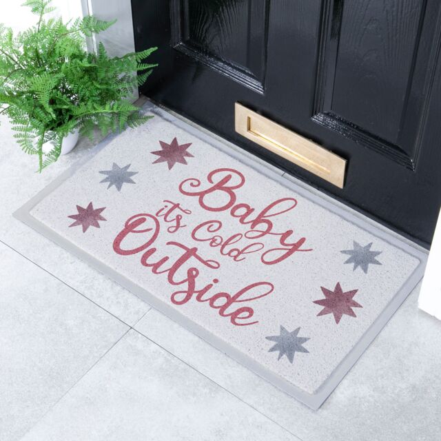 Artsy Mats Baby it's Cold Outside Outdoor Doormat - Size: 40 cm x 70 cm - image 1
