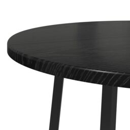 Berkfield Home Side Table Set of 2 - Black Oak Engineered Wood & Metal - thumbnail 7
