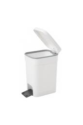 Living and Home 25/20/15L Pedal Press-Top Rubbish Bin with Soft Close Lid in White - Size: Large - thumbnail 7