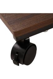 H&O Direct C-Shaped Side Table with Storage Bag in Walnut - thumbnail 7
