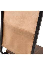 H&O Direct C-Shaped Side Table with Storage Bag in Walnut - thumbnail 6