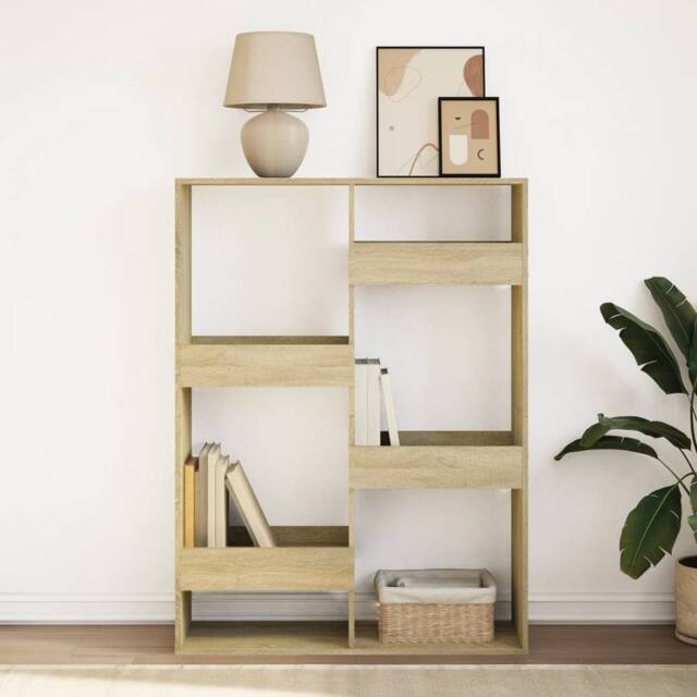 Berkfield Home Classic Bookcase Sonoma Oak 100x33x135 cm Engineered Wood in Light Tan - Size: 100 x 33 x 135 cm - image 1