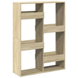 Berkfield Home Classic Bookcase Sonoma Oak 100x33x135 cm Engineered Wood in Light Tan - Size: 100 x 33 x 135 cm - thumbnail 6