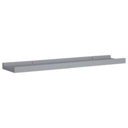 Berkfield Home Picture Frame Ledge Shelves 2 pcs Grey 60x9x3 cm MDF - Size: 60 x 9 x 3 cm - thumbnail 3