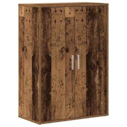 Berkfield Home Sideboard Old Wood 60x31x84 cm Engineered Wood in Brown - Size: 60 x 31 x 84 cm - thumbnail 3