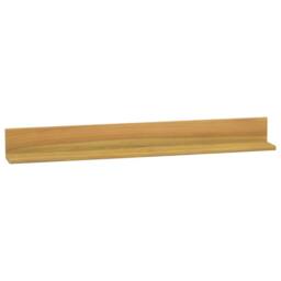 Berkfield Home Wall Shelves 2 pcs 90x10x10 cm Solid Wood Teak in Brown - Size: 90 x 10 x 10 cm - thumbnail 2