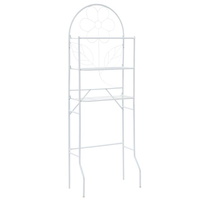 Berkfield Home Toilet Rack White 60x33x174 cm - Size: 60 x 33 x 174 cm - image 1