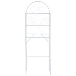 Berkfield Home Toilet Rack White 60x33x174 cm - Size: 60 x 33 x 174 cm - thumbnail 2