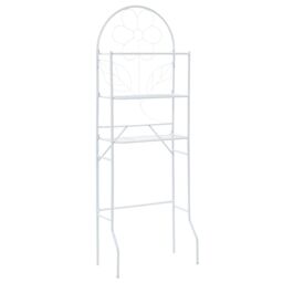 Berkfield Home Toilet Rack White 60x33x174 cm - Size: 60 x 33 x 174 cm - thumbnail 1