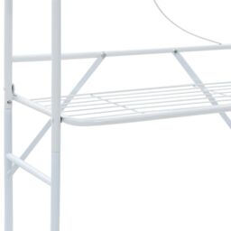 Berkfield Home Toilet Rack White 60x33x174 cm - Size: 60 x 33 x 174 cm - thumbnail 6