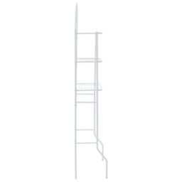 Berkfield Home Toilet Rack White 60x33x174 cm - Size: 60 x 33 x 174 cm - thumbnail 3