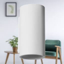 First Choice Lighting Set of 2 Andros - White Plaster GU10 Wall Lights - thumbnail 5