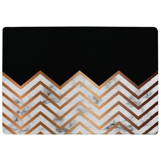 Benjamin Tate Design Marble Zig Zag Pattern Rug in Natural - Size: Large - image 1