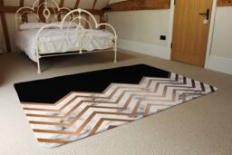 Benjamin Tate Design Marble Zig Zag Pattern Rug in Natural - Size: Large - thumbnail 3