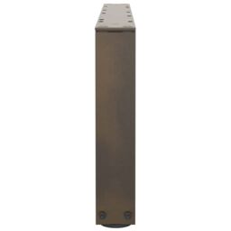 Berkfield Home Dining Table Legs V-Shape 2 pcs Natural Steel 70x(30-31.3) cm Steel in Brown - thumbnail 5
