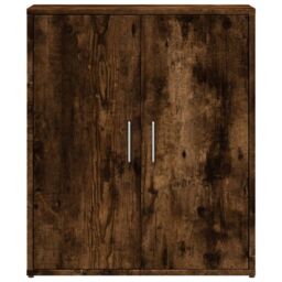 Berkfield Home Sideboard Smoked Oak 60x31x70 cm Engineered Wood in Brown - Size: 60 x 31 x 70 cm - thumbnail 5