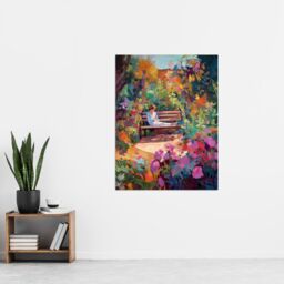 "Artery8 My Time By Anna Lane Floral Garden Relaxation Flowers Extra Large XL Wall Art Poster Print - Size: W24"" x H32""" - thumbnail 4