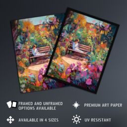 "Artery8 My Time By Anna Lane Floral Garden Relaxation Flowers Extra Large XL Wall Art Poster Print - Size: W24"" x H32""" - thumbnail 2