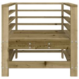 Berkfield Home Garden Chairs 2 pcs Impregnated Wood Pine in Brown - thumbnail 4