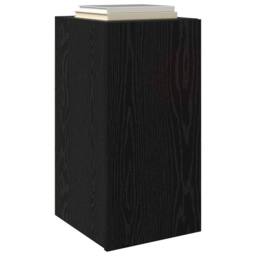 Berkfield Home TV Unit with Shelf Wall-mounted Other with Storage with Door 2 pc in Black - thumbnail 3
