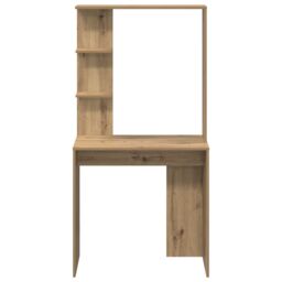 Berkfield Home Artisan Oak Writing Desk Artisan Oak Engineered Wood Standard in Brown - thumbnail 4