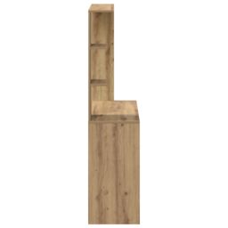 Berkfield Home Artisan Oak Writing Desk Artisan Oak Engineered Wood Standard in Brown - thumbnail 5