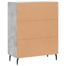 Berkfield Home Sideboard Concrete Grey 69.5x34x90 cm Engineered Wood - thumbnail 8