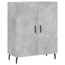 Berkfield Home Sideboard Concrete Grey 69.5x34x90 cm Engineered Wood - thumbnail 3
