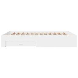 Berkfield Home Modern Bed Frame with Drawers without Mattress White 160x200 cm - thumbnail 5
