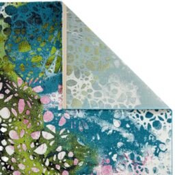 The Rug Shop UK Blue Modern Abstract Polypropylene Funky Area Rug - Size: 240 cm x 330 cm - thumbnail 4