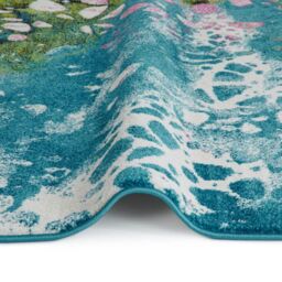 The Rug Shop UK Blue Modern Abstract Polypropylene Funky Area Rug - Size: 240 cm x 330 cm - thumbnail 2