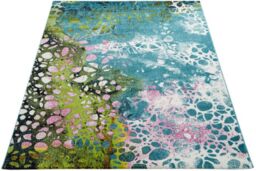 The Rug Shop UK Blue Modern Abstract Polypropylene Funky Area Rug - Size: 240 cm x 330 cm - thumbnail 6