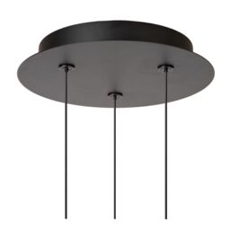 Lucide 'KLIGANDE' Dimmable Adjustable Height Indoor Stylish LED Pendant Light in Black - thumbnail 5