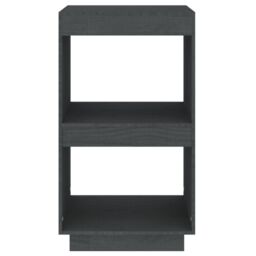 Berkfield Home Book Cabinet Grey 40x35x71 cm Solid Pinewood - Size: 40 x 35 x 71 cm - thumbnail 5