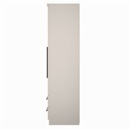 Ready Assembled 2 U Howard Tall 2 Door 2drw Mirrored Wardrobe (Ready Assembled) in Taupe - thumbnail 2
