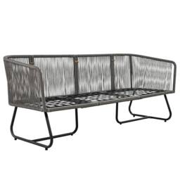 Merax Outdoor Garden Furniture Lounge Set with Glass Coffee Table in Grey - thumbnail 6