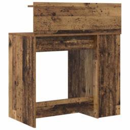 Berkfield Home Desk with Storage Old Wood 90x48x101.5 cm Engineered wood - thumbnail 7