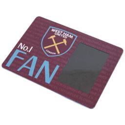 West Ham United FC No. 1 Fan Photo Frame in Dark Red - thumbnail 3