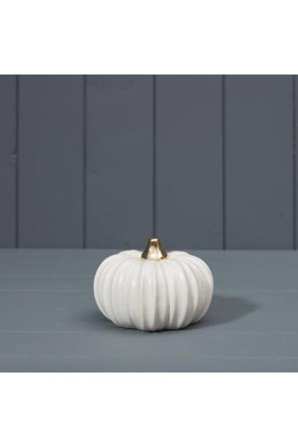 KDMD White Ceramic Pumkpin - image 1