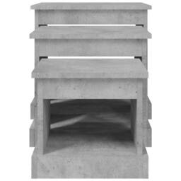 Berkfield Home Nesting Tables 3 pcs Concrete Grey Engineered Wood - thumbnail 6