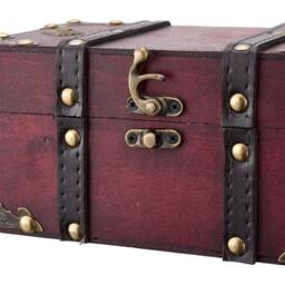 Kelvenix Lockable Organizer Jewelry Coins Decor Box in Red - thumbnail 4